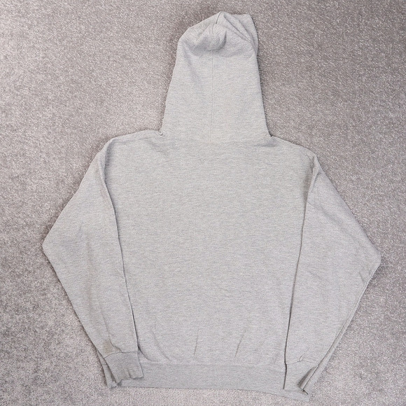 Vintage NFL Pittsburgh Stealers Medium Gray Long Sleeve Pockets Hoodie - Picture 2 of 11